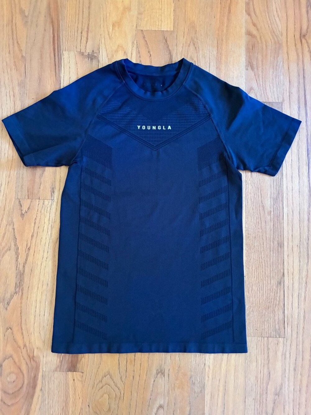 YoungLA Navy 475 SuperVillain Compression Tee Size Medium
